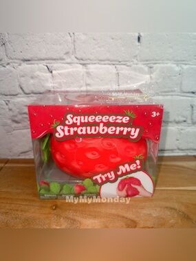 Sunny Days Jumbo Squeezy Strawberry Squishy Toy